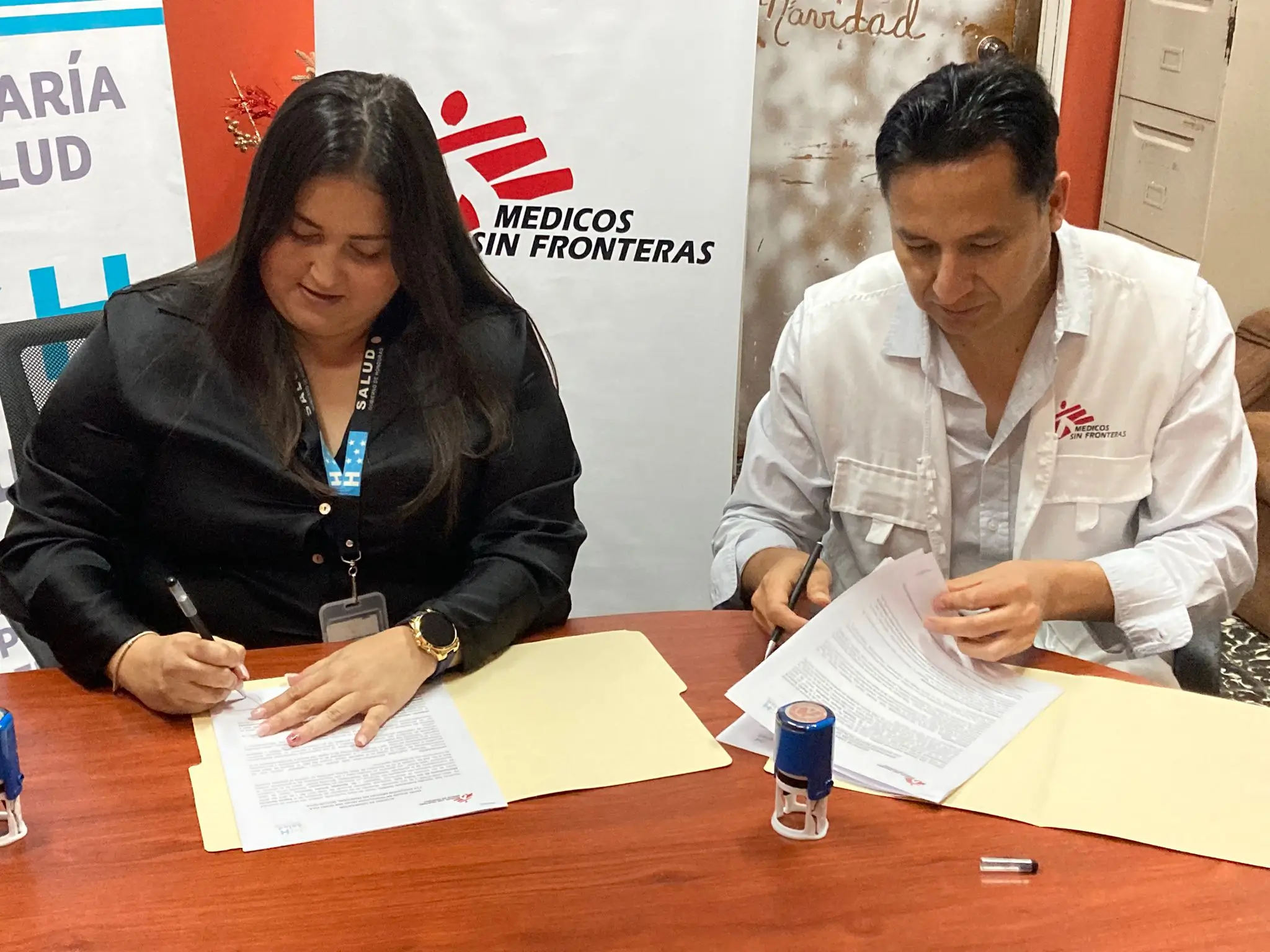 Firma del acuerdo de MSF para continuar trabajando junto con las autoridades sanitarias de San Pedro Sula y del departamento de Cortés hasta 2027.