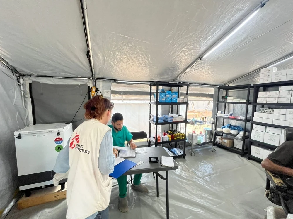 En septiembre, abrimos un segundo hospital de campaña en Deir Al Balah, que comenzó a ofrecer consultas ambulatorias a la población de Gaza