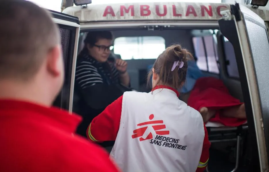 Urgencias en un hospital en Donetsk. Febrero, 2023.