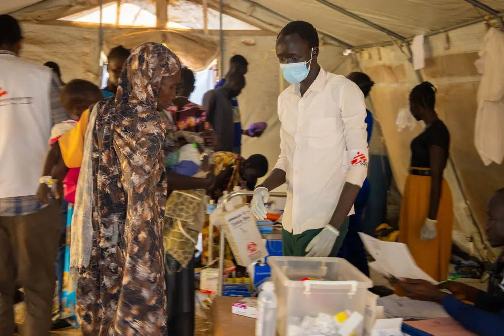 MSF estableció un centro de tratamiento del cólera con capacidad de 80 camas para responder al brote de cólera en Sudán del Sur.