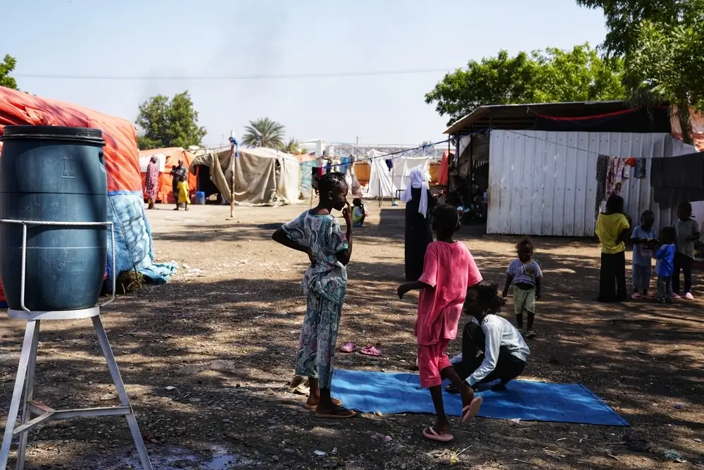 Campo de personas desplazadas internamente de Al Tadamon, estado de Al Gedaref, Sudán. © Faiz Abubakr