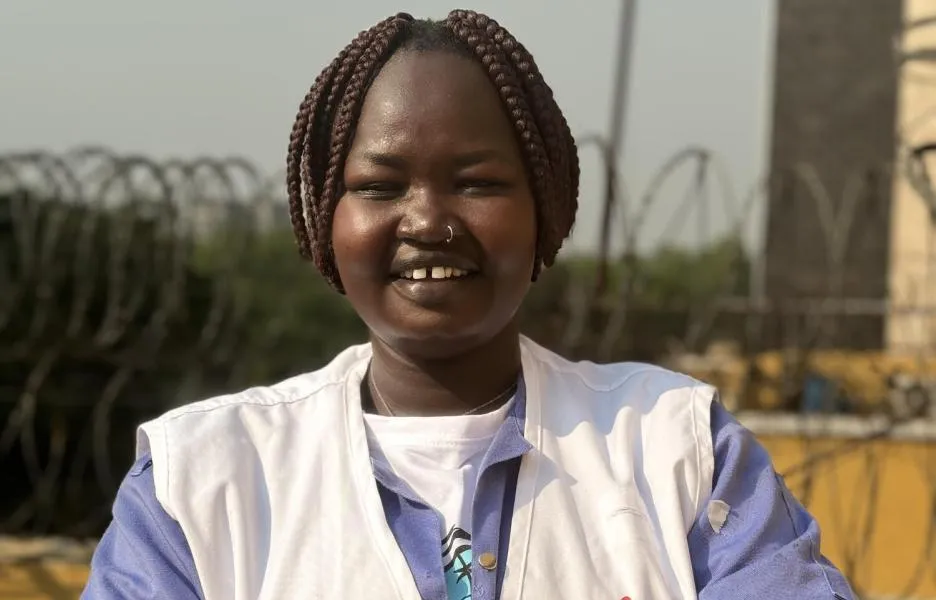 Marline Loki, técnica especializada de aire acondicionado de MSF en Juba, Sudán del Sur.