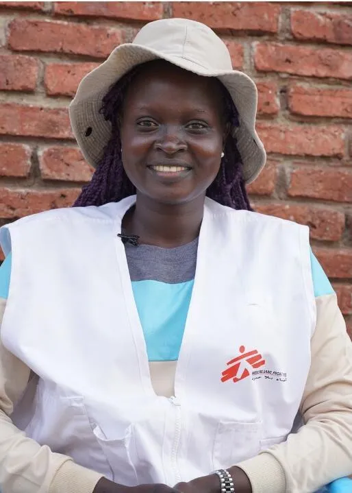 Akuol Elizabeth es la responsable de los trabajadores sanitarios comunitarios del proyecto de emergencia de MSF en Renk, Sudán del Sur.