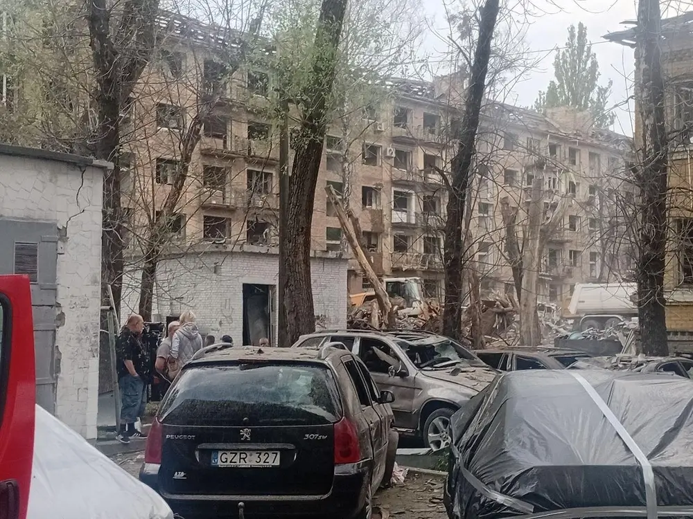 Vista de Kiev, el 24 de abril, después de los implacables bombardeos. Ucrania 2025.