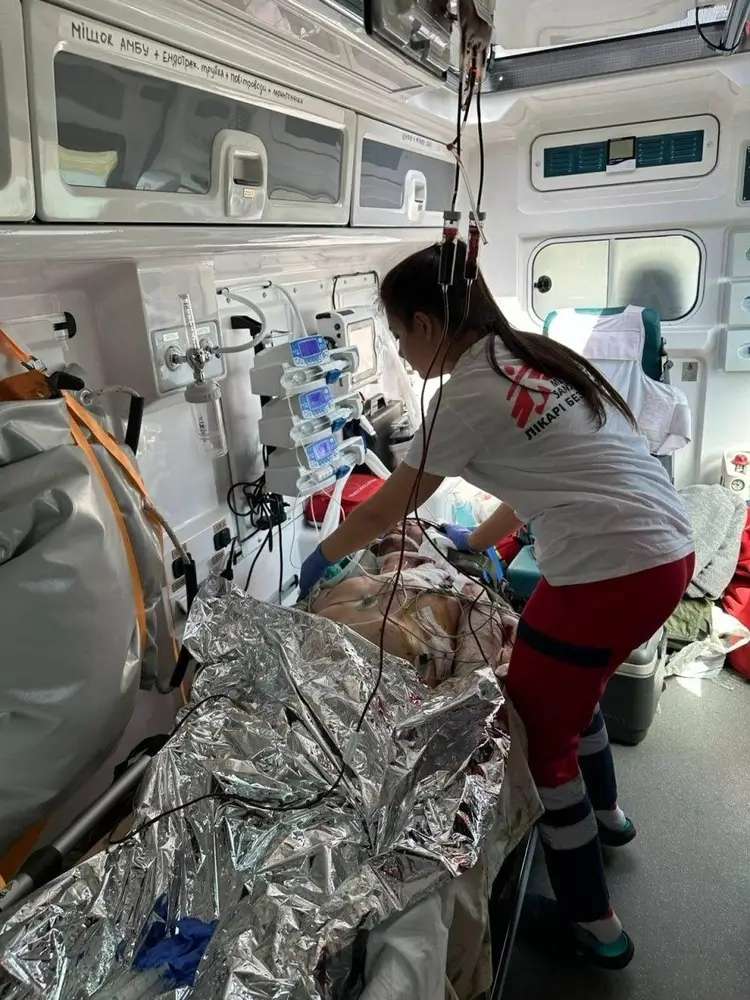 Personal de MSF respondió con derivación médica con gran cantidad de víctimas tras los bombardeos en Kiev.