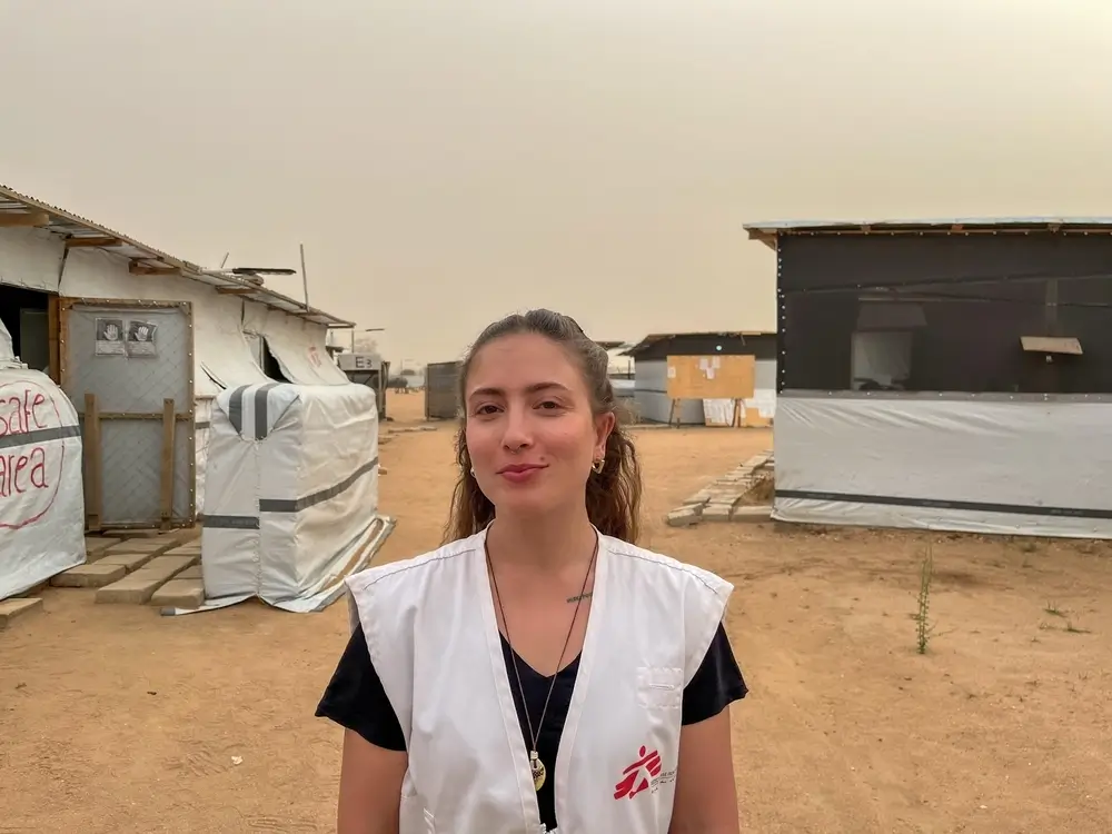 Jade Lage, responsable de actividades de salud mental de MSF en Metche.