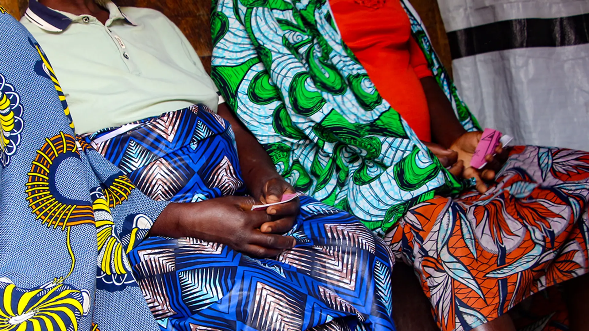 Sobrevivientes de violencia sexual en consulta en el centro de salud CCLK de Goma, RDC.