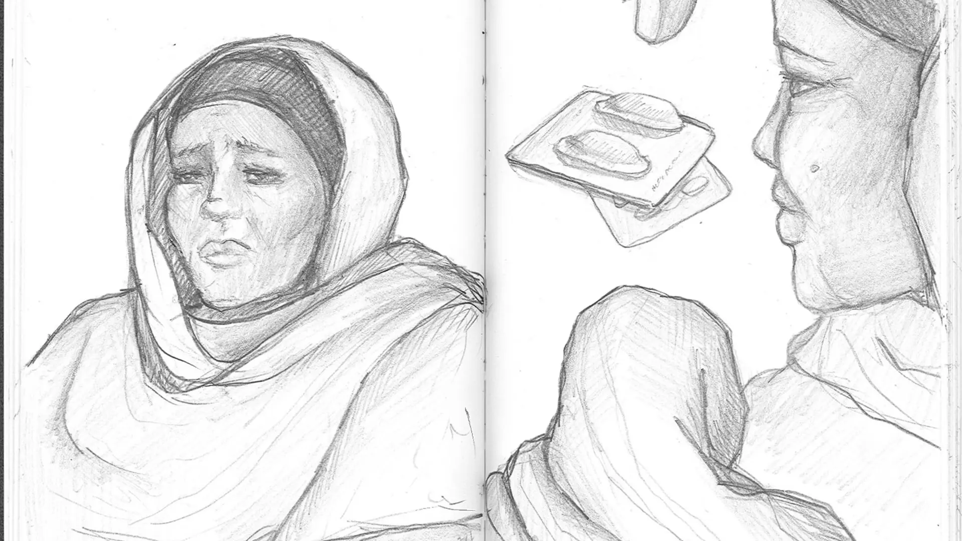 Ilustraciones de las Clínicas Móviles de AsuánFormato: Escaneo original Paciente: Asma*