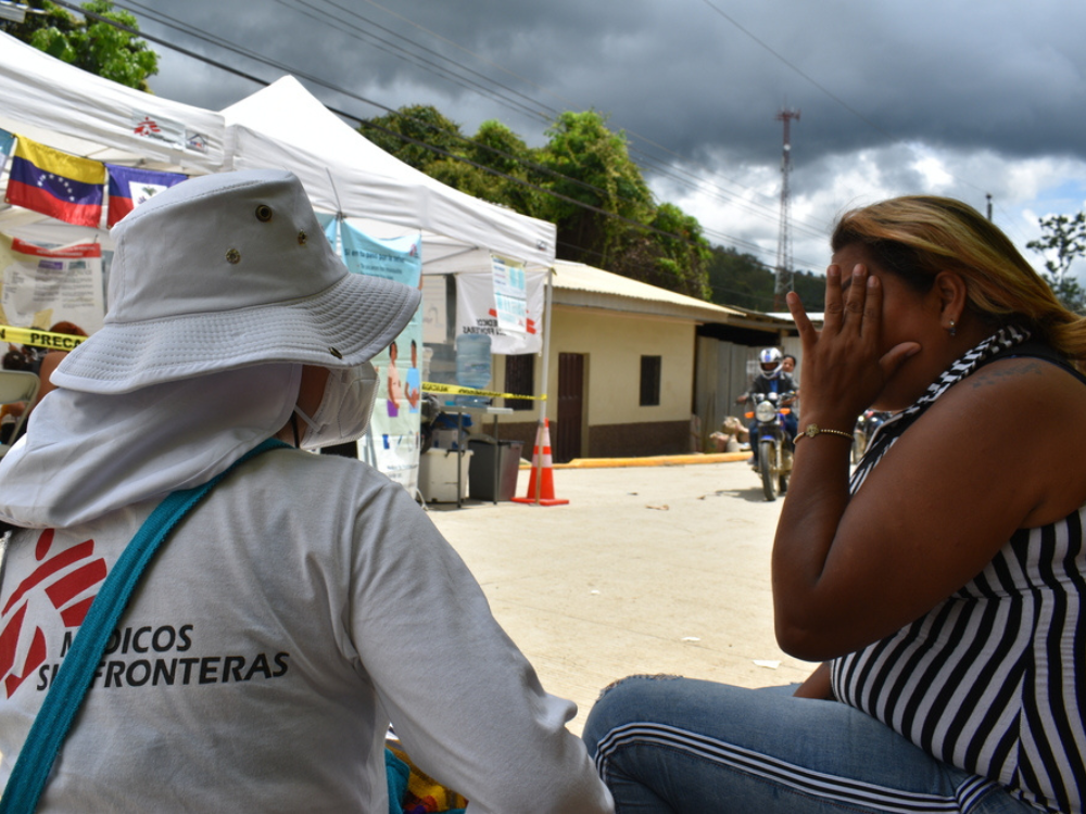 MSF brinda atención médica a migrantes en la clínica móvil ubicada en el municipio de Arriaga, Chiapas.