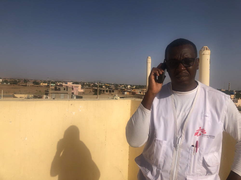 Cyrus Paye, coordinador de proyectos de MSF en El Fasher, Darfur del Norte