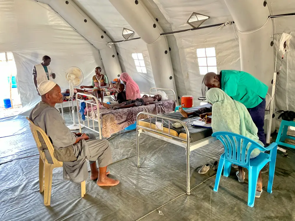 Brindamos atención a persenas desplazadas de Sudá,en Sudán del Sur