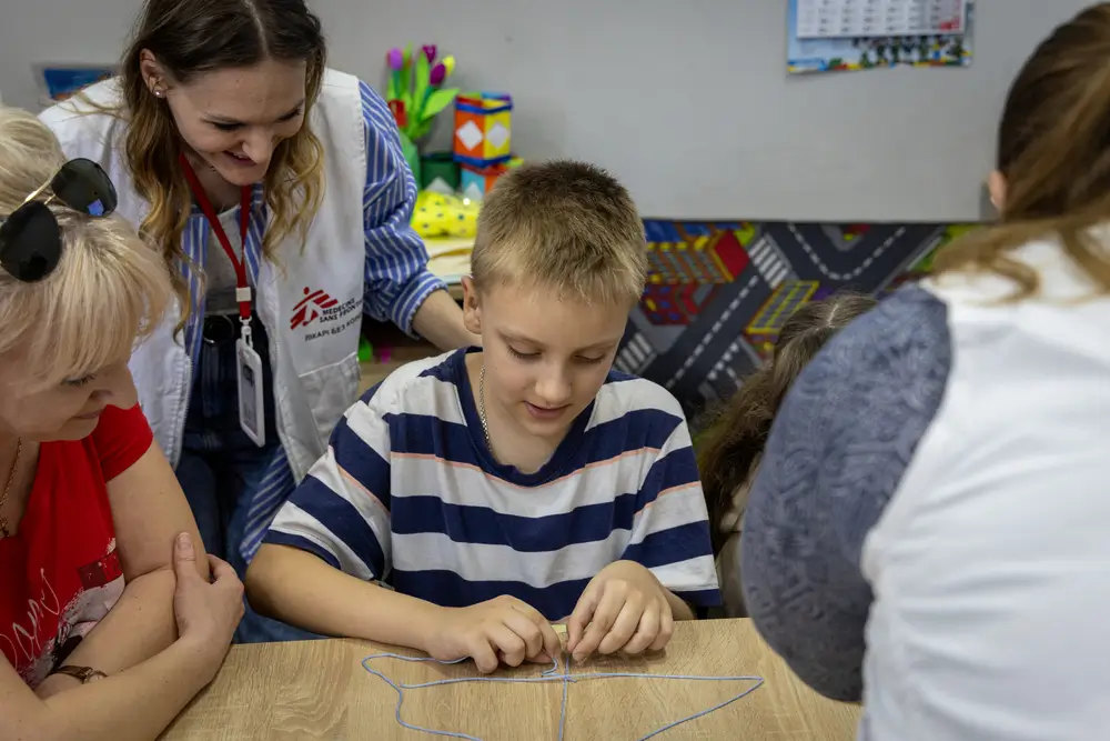 Actividades de salud mental en Vinnytsia para personas que experimentan TEPT relacionado con el conflicto.