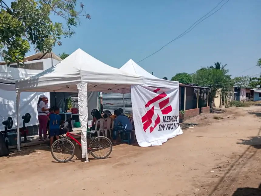 MSF comenzó a brindar atención con un equipo móvil en el asentamiento de Brisas del Puente.