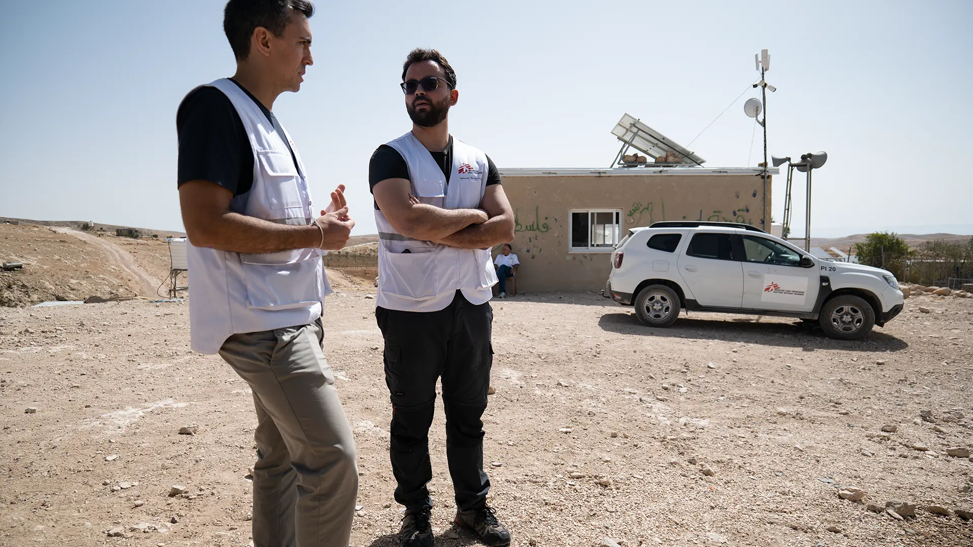 Equipo de MSF en Masafer Yatta.