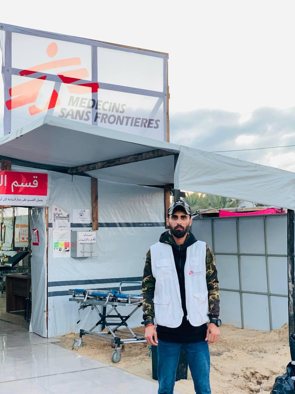Nuestro compañero Abdullah Hammad, ex trabajador de MSF en Gaza.