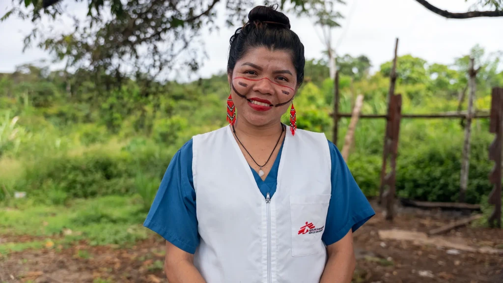 Un retrato de Yoximar Pérez, promotora de la salud de MSF.