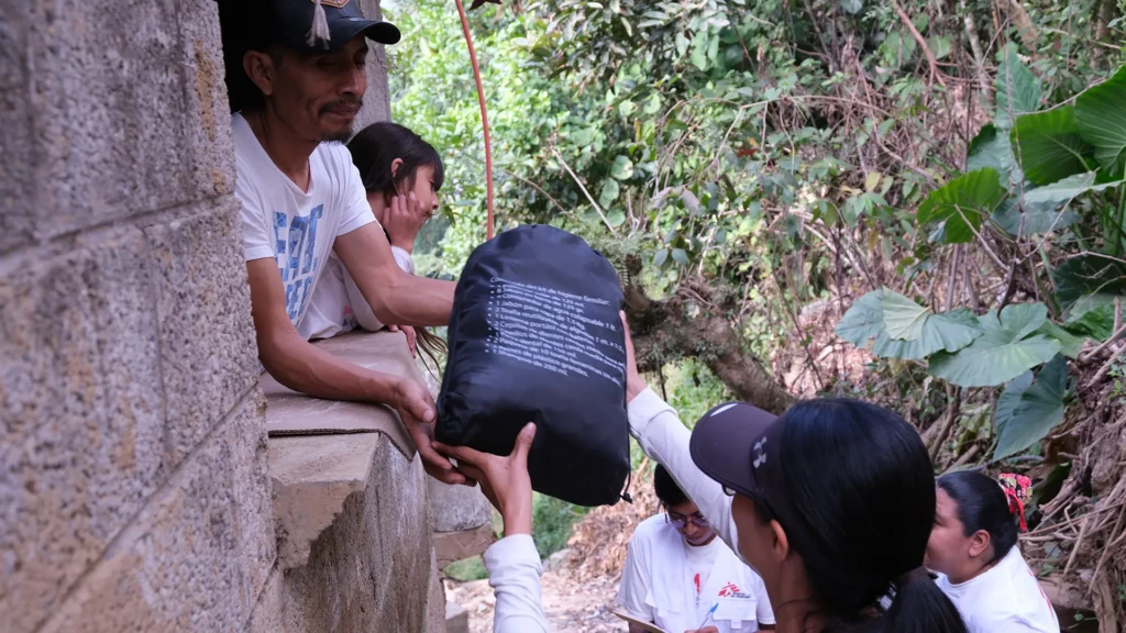 La entrega de Kits con suministros esenciales fue una de las últimas actividades que se realizaron previo al cierre del proyecto. Hidalgo, México, 2025.