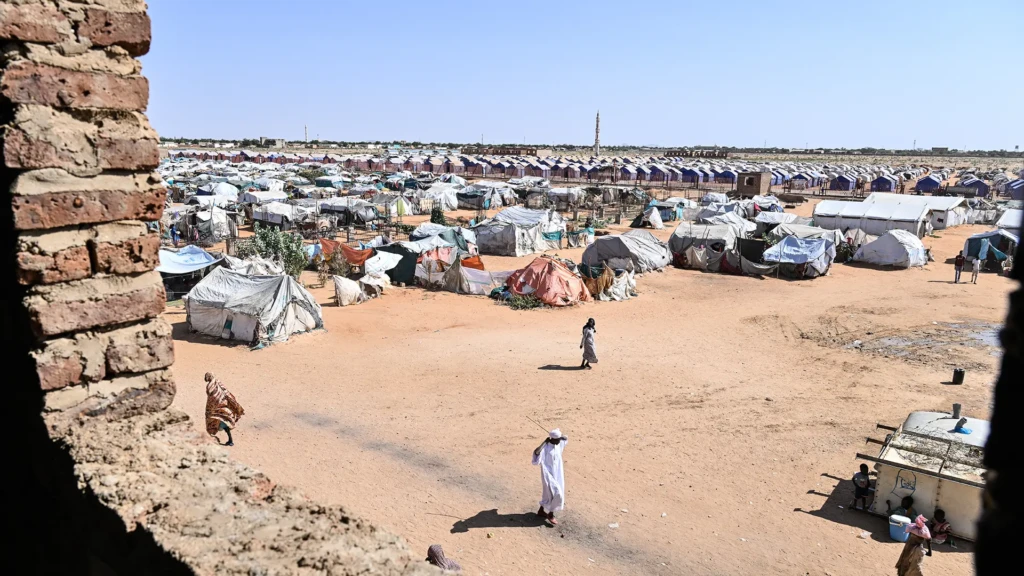 Vista del campo de Al-Mina Al Muwahad en El Obeid, Sudán.